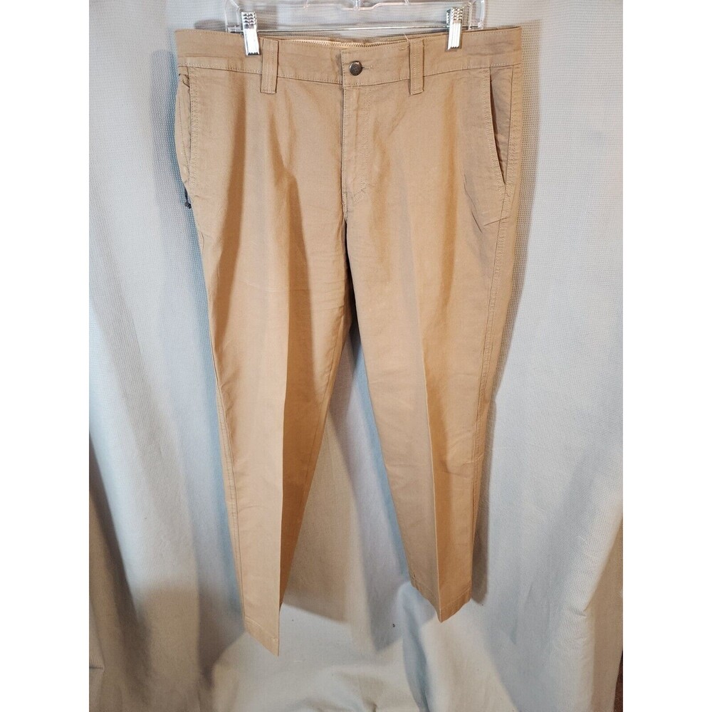 Columbia Mens Pants Tagged 36 x32 (38 x 32) Regular Fit‎ Khaki Hiking Flat Front